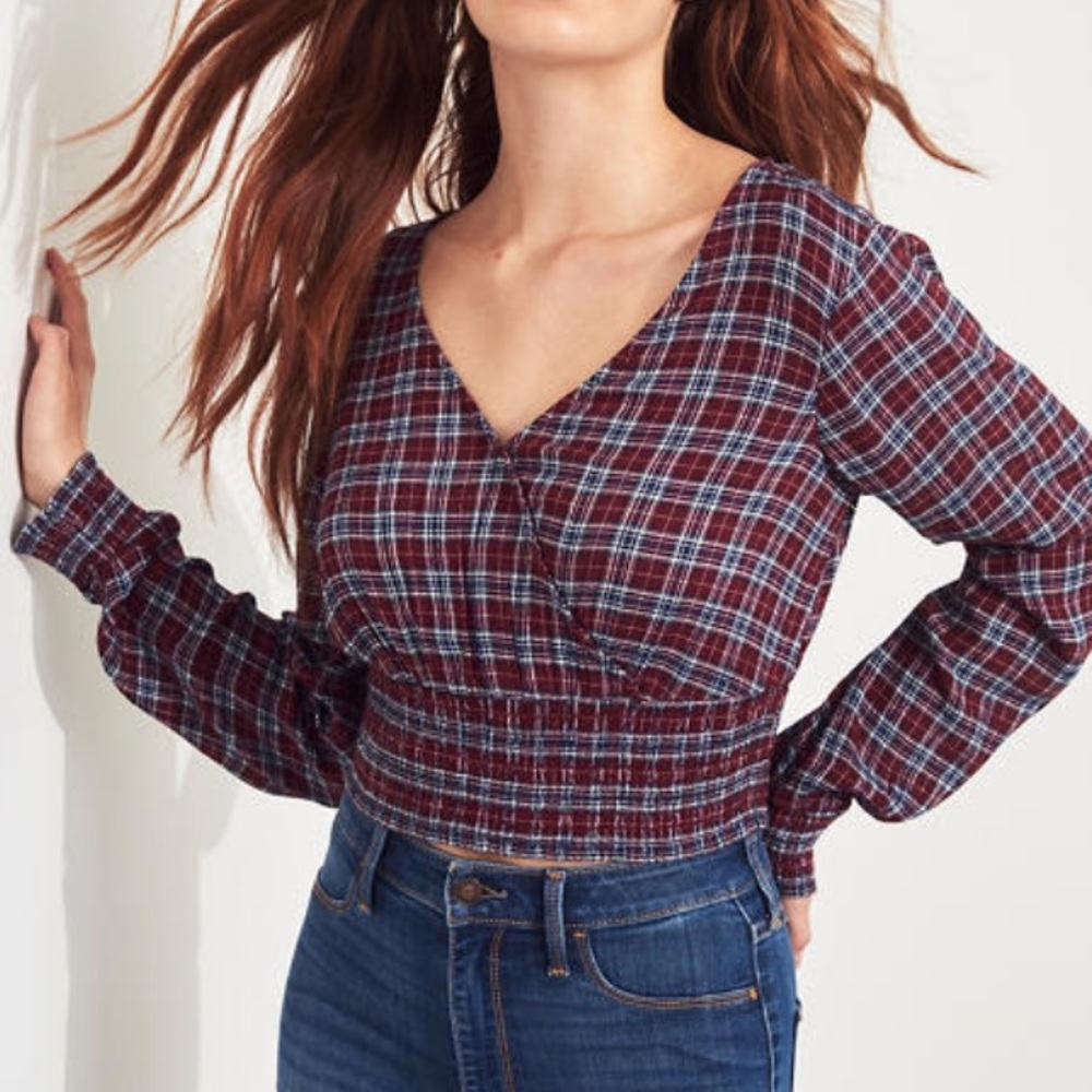 V-neck Crop Top